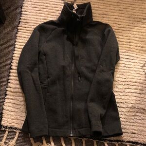 Lululemon new thick zip front sweatshirt charcoal EXCELLENT stylish size 6